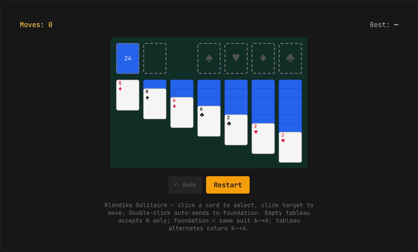 솔리테어 (Klondike)